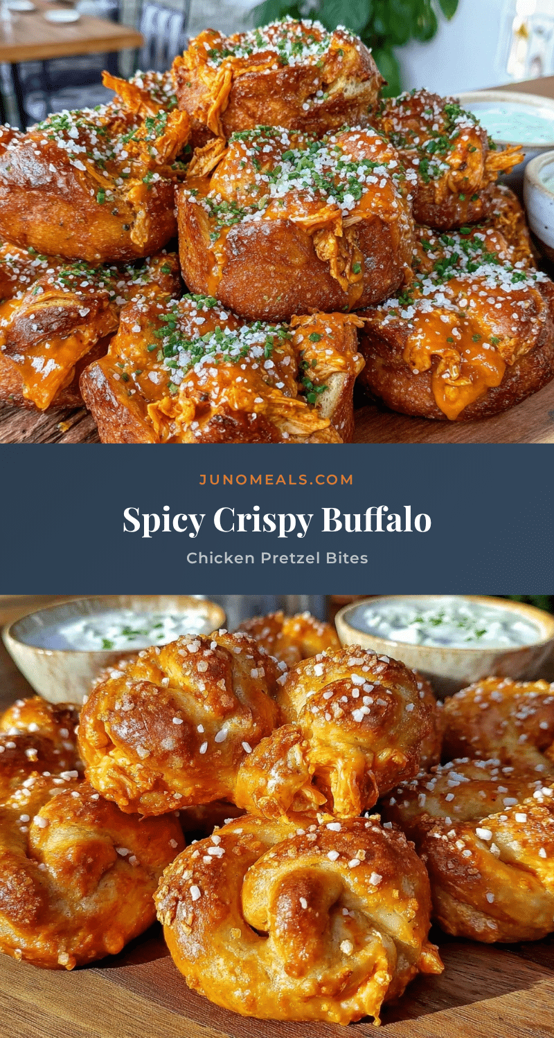 crispy buffalo chicken pretzel bites recipe