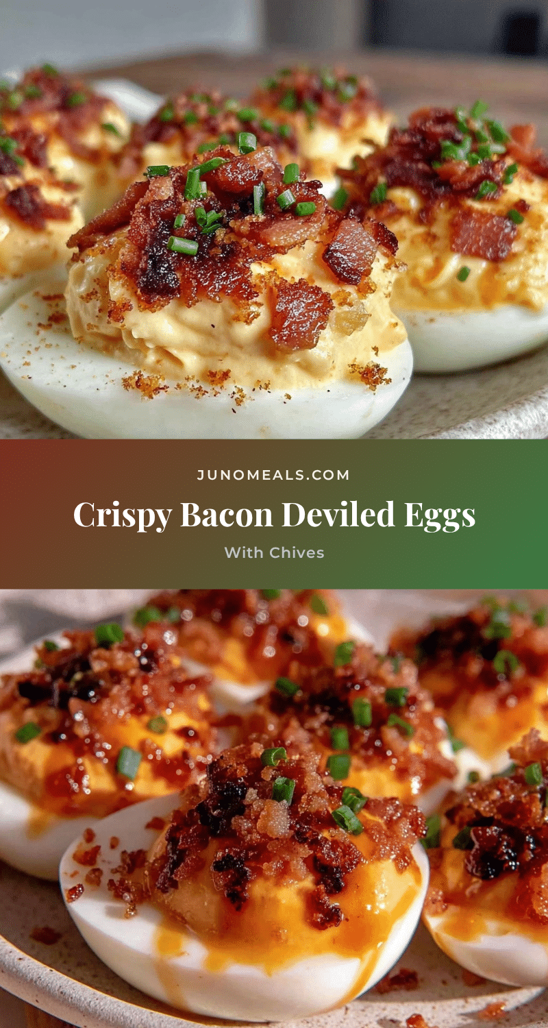 crispy deviled eggs with bacon and fresh chives recipe