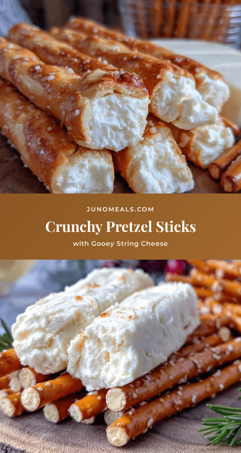 crispy pretzel sticks with gooey string cheese recipe