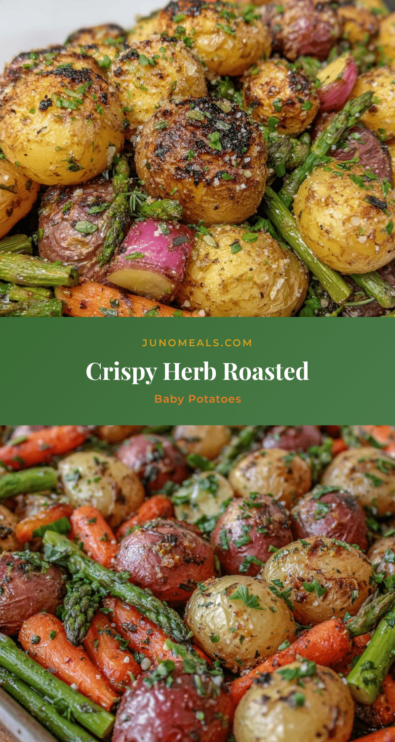 crispy sheet pan herb roasted baby potatoes recipe