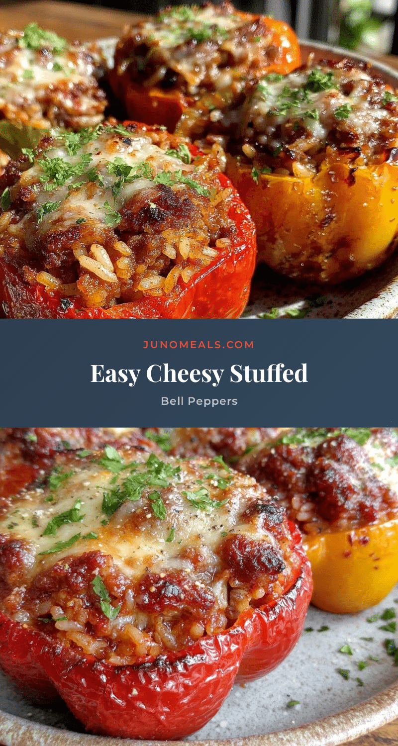 easy cheesy stuffed bell peppers recipe