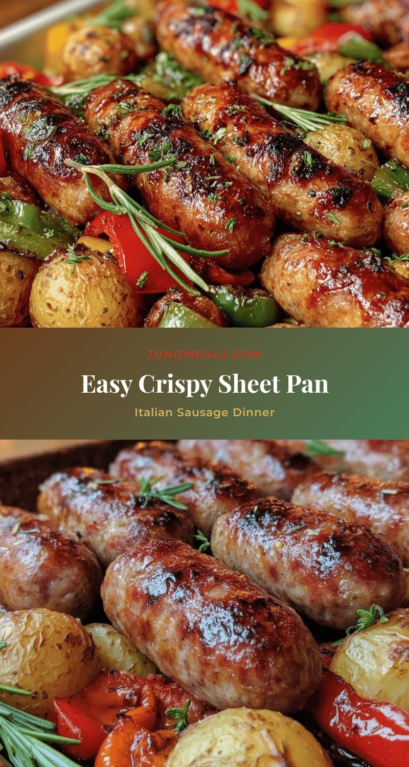 Easy Crispy Sheet Pan Italian Sausage recipe
