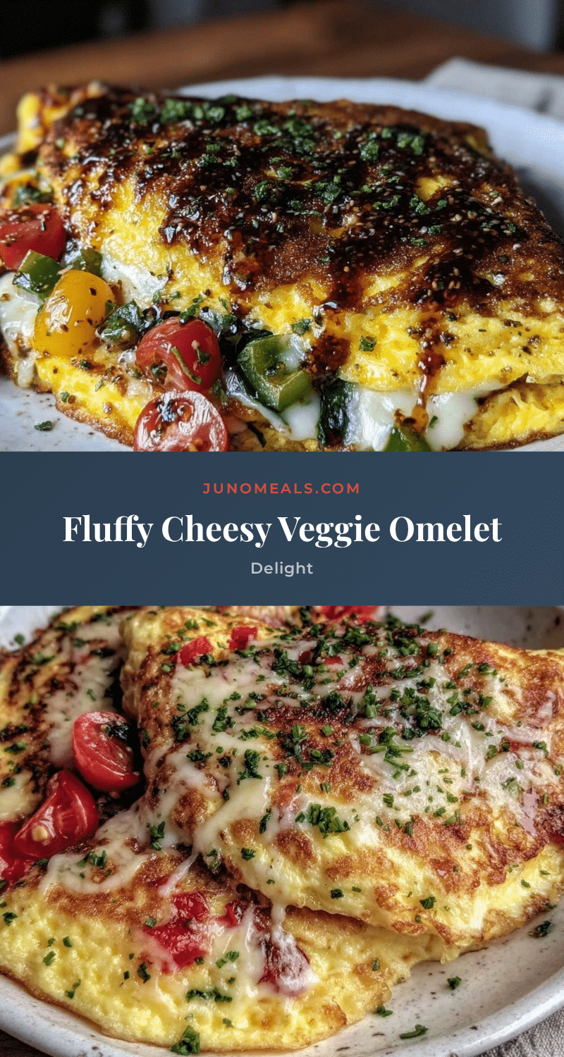 fluffy veggie omelet with cheese recipe