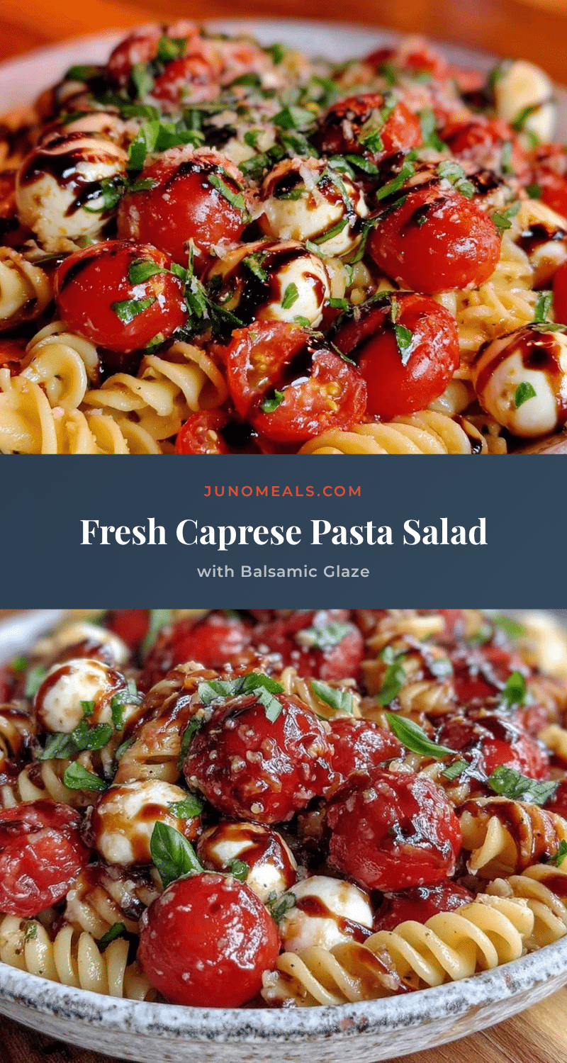 Fresh Caprese Pasta Salad recipe