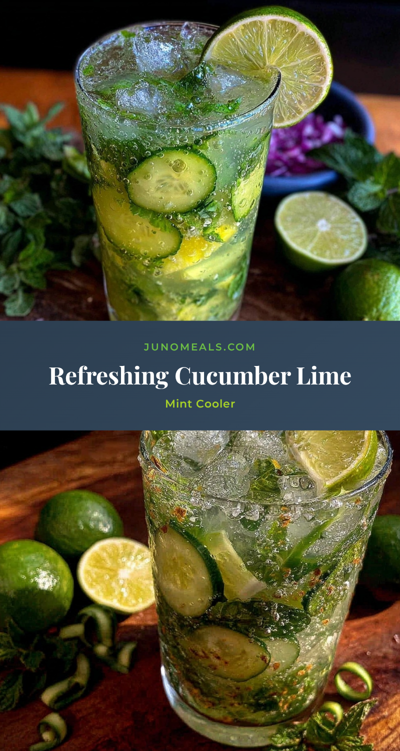 Fresh Cucumber Lime Mint Cooler recipe