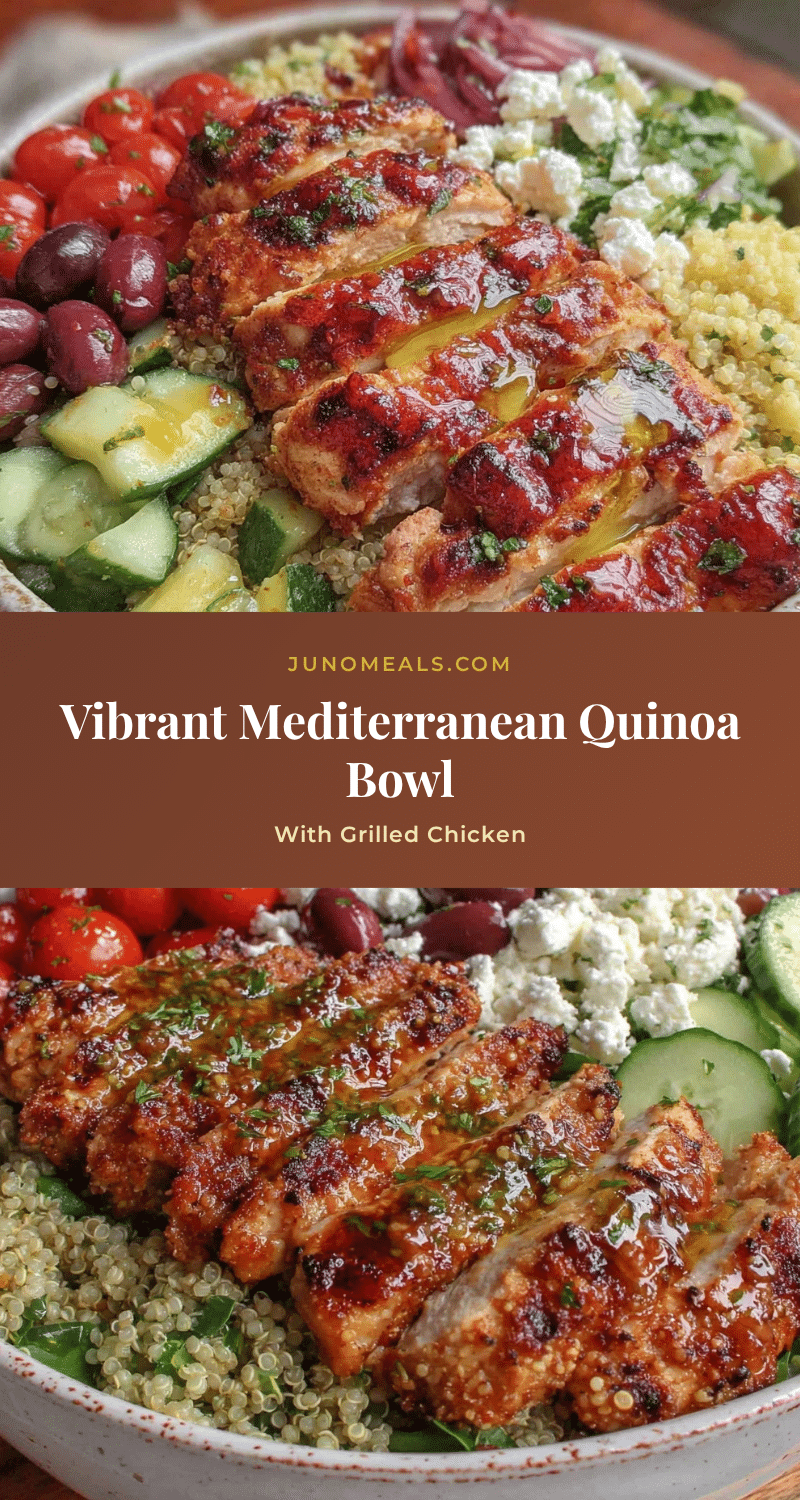 fresh mediterranean quinoa bowl recipe