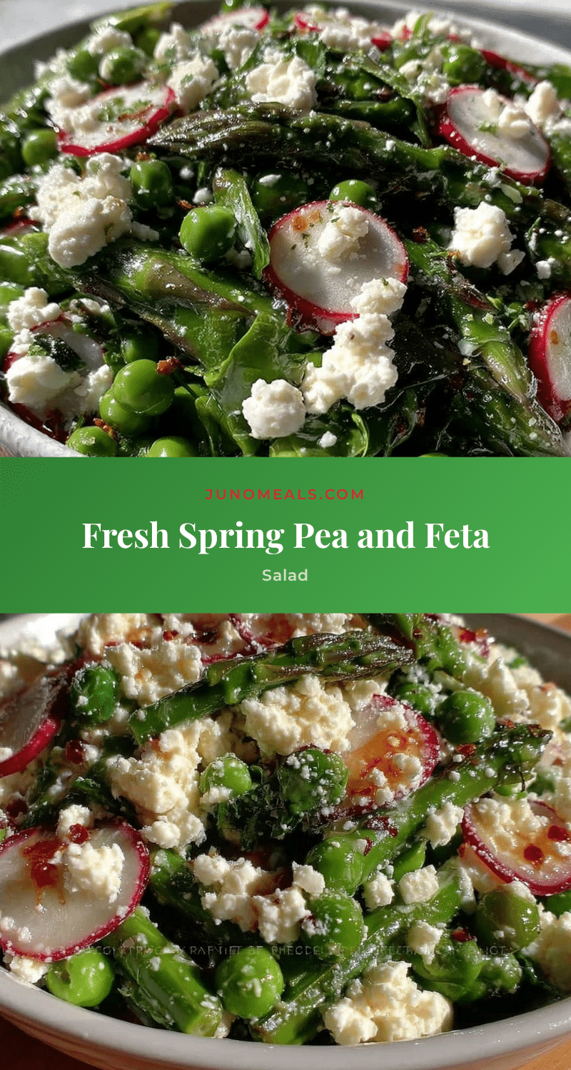 fresh spring pea and feta salad recipe