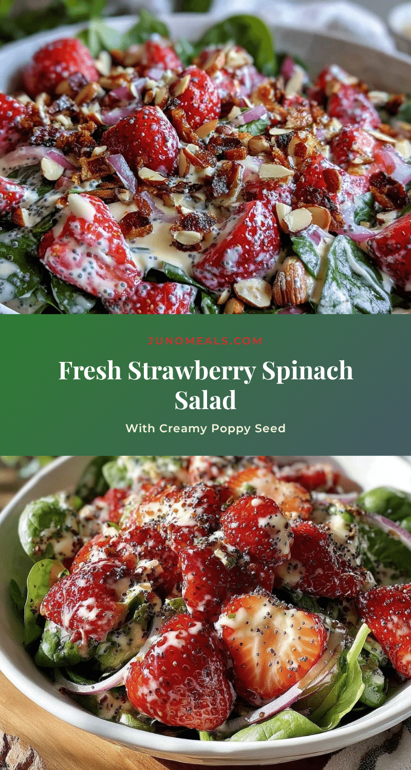 fresh strawberry spinach salad recipe