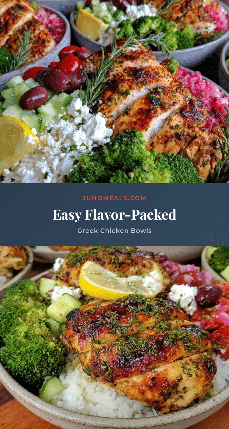 Greek chicken meal prep bowls recipe