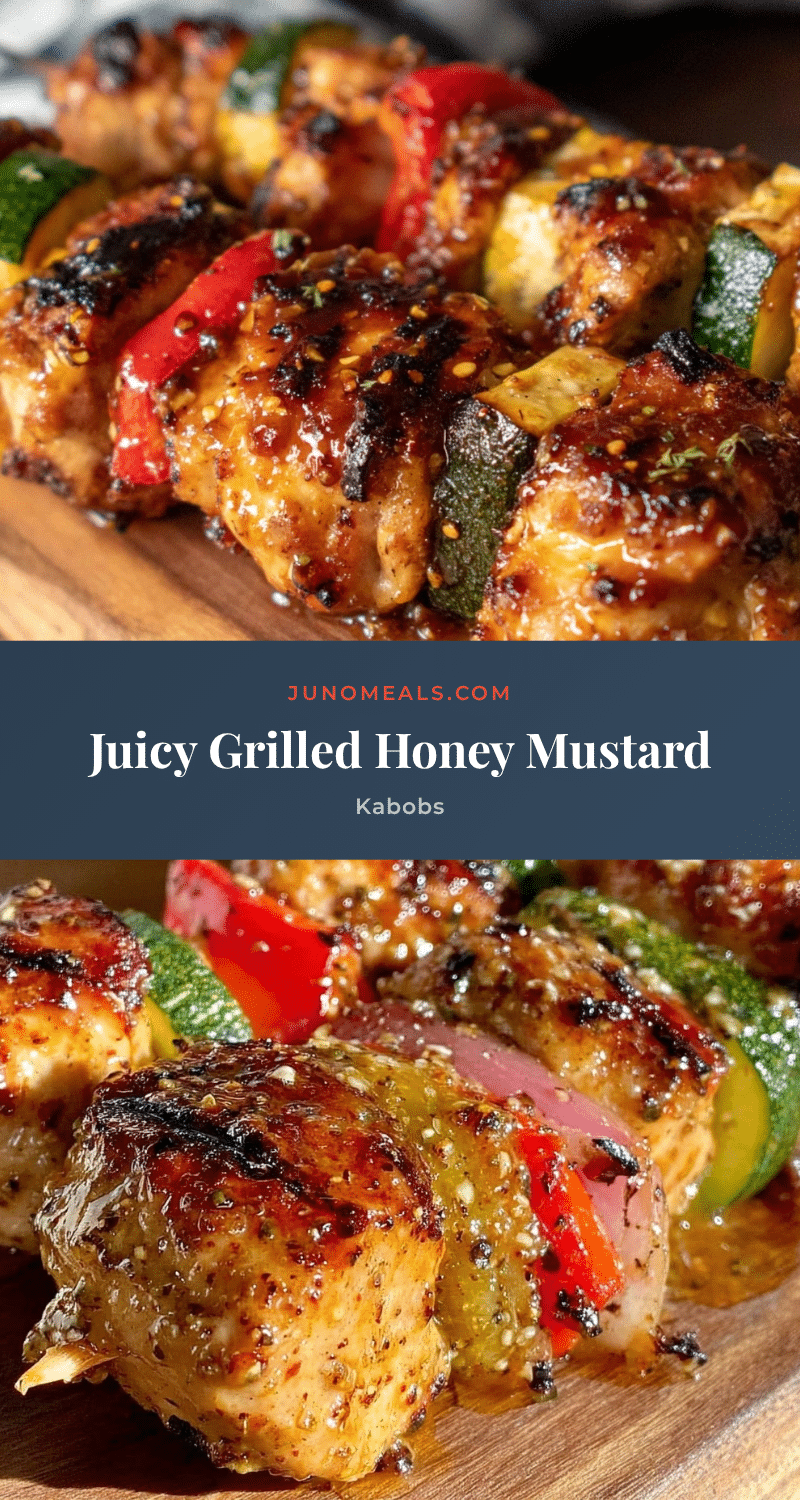 grilled honey mustard chicken kabobs recipe