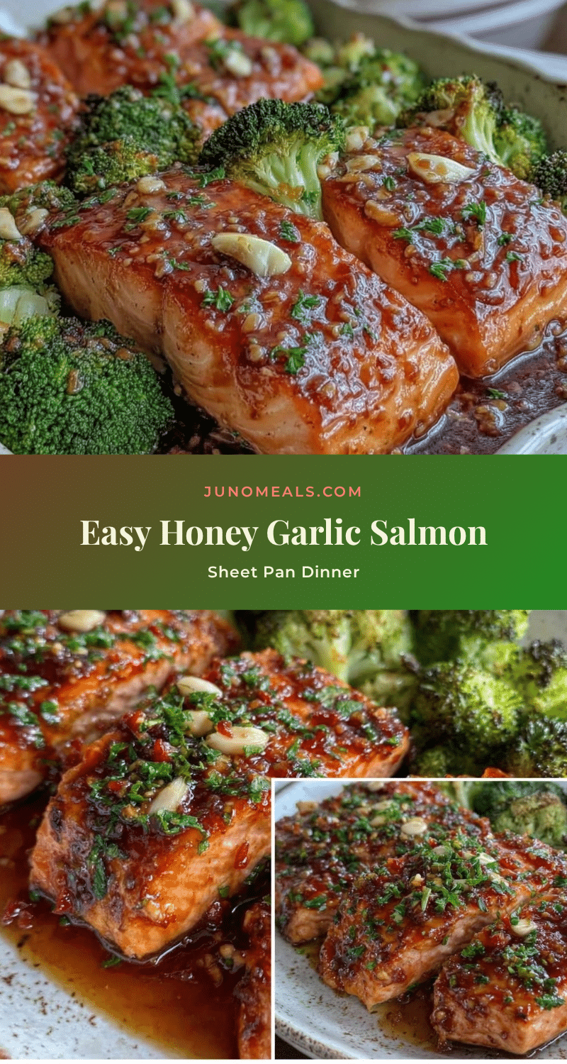 honey garlic salmon sheet pan dinner recipe