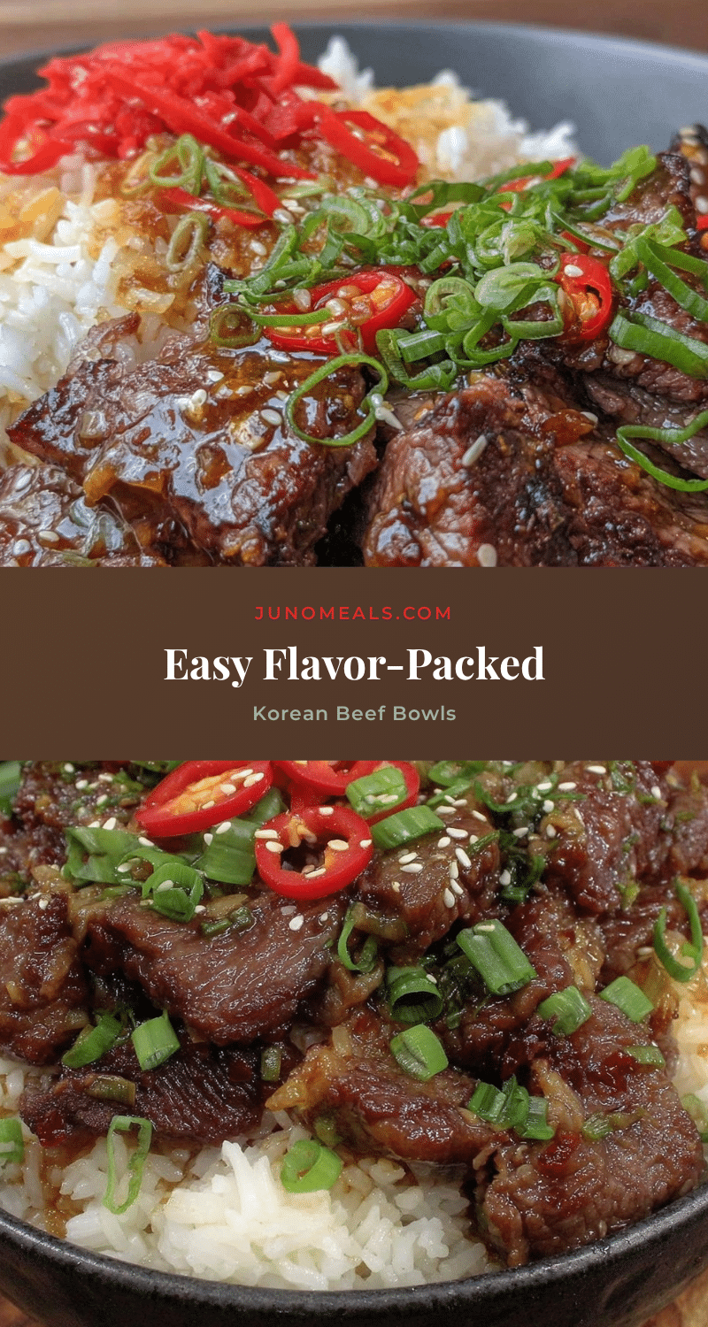 Korean beef bowls recipe