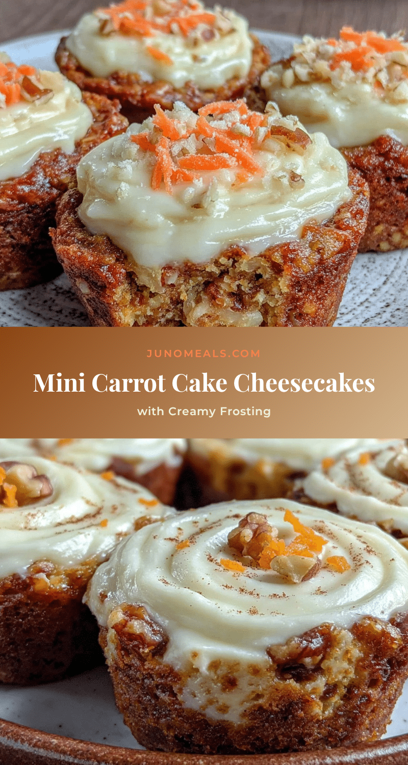 mini carrot cake cheesecakes recipe