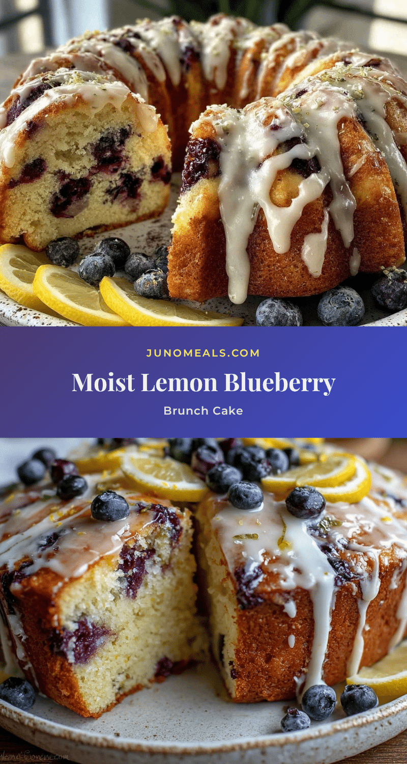 moist lemon blueberry brunch cake recipe
