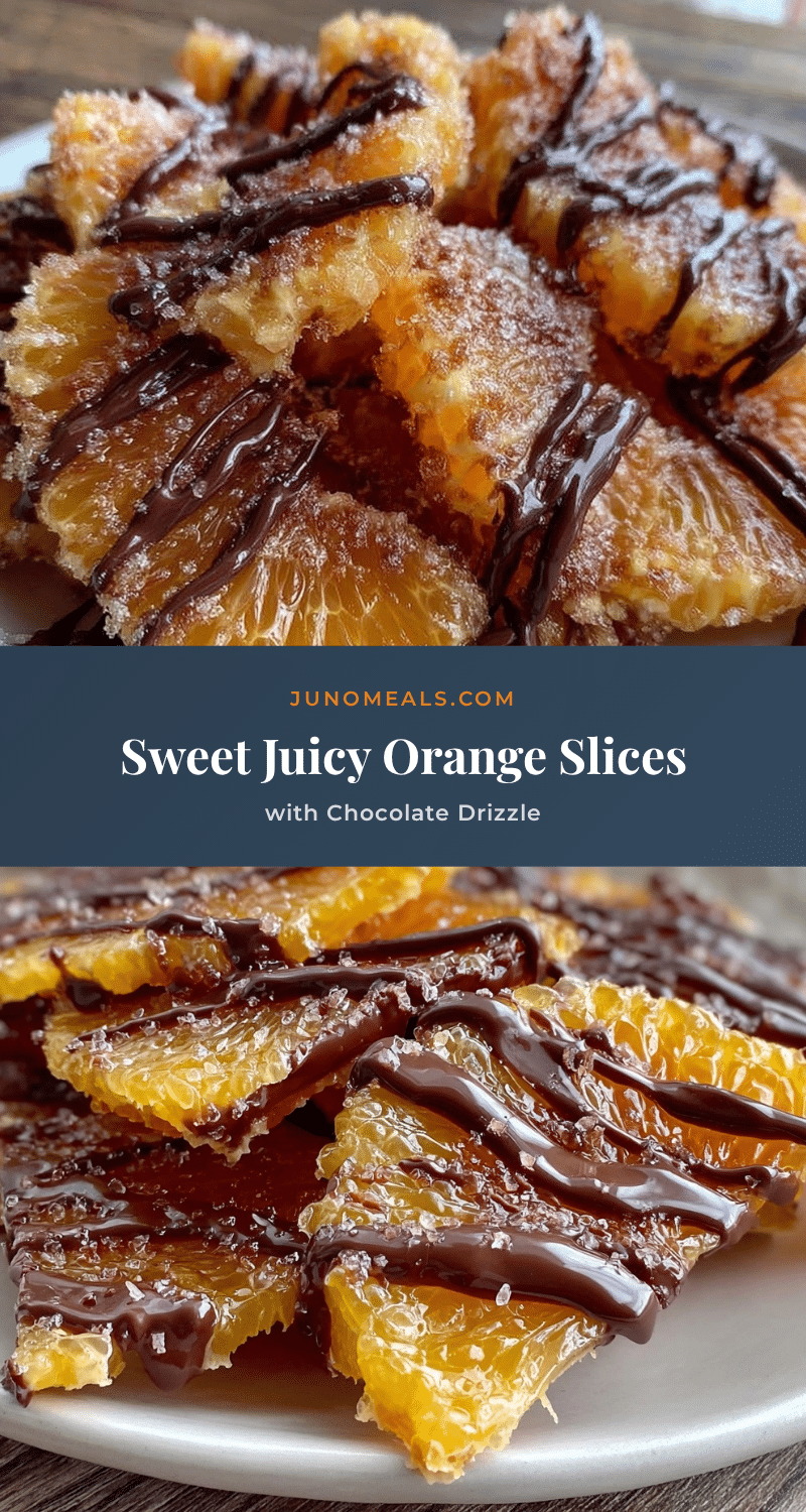 orange slices with chocolate drizzle recipe