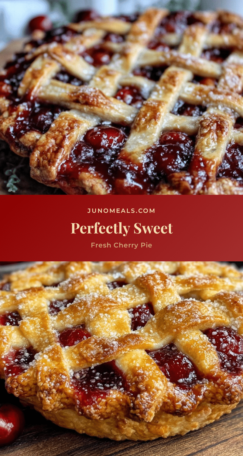 perfect fresh cherry pie recipe