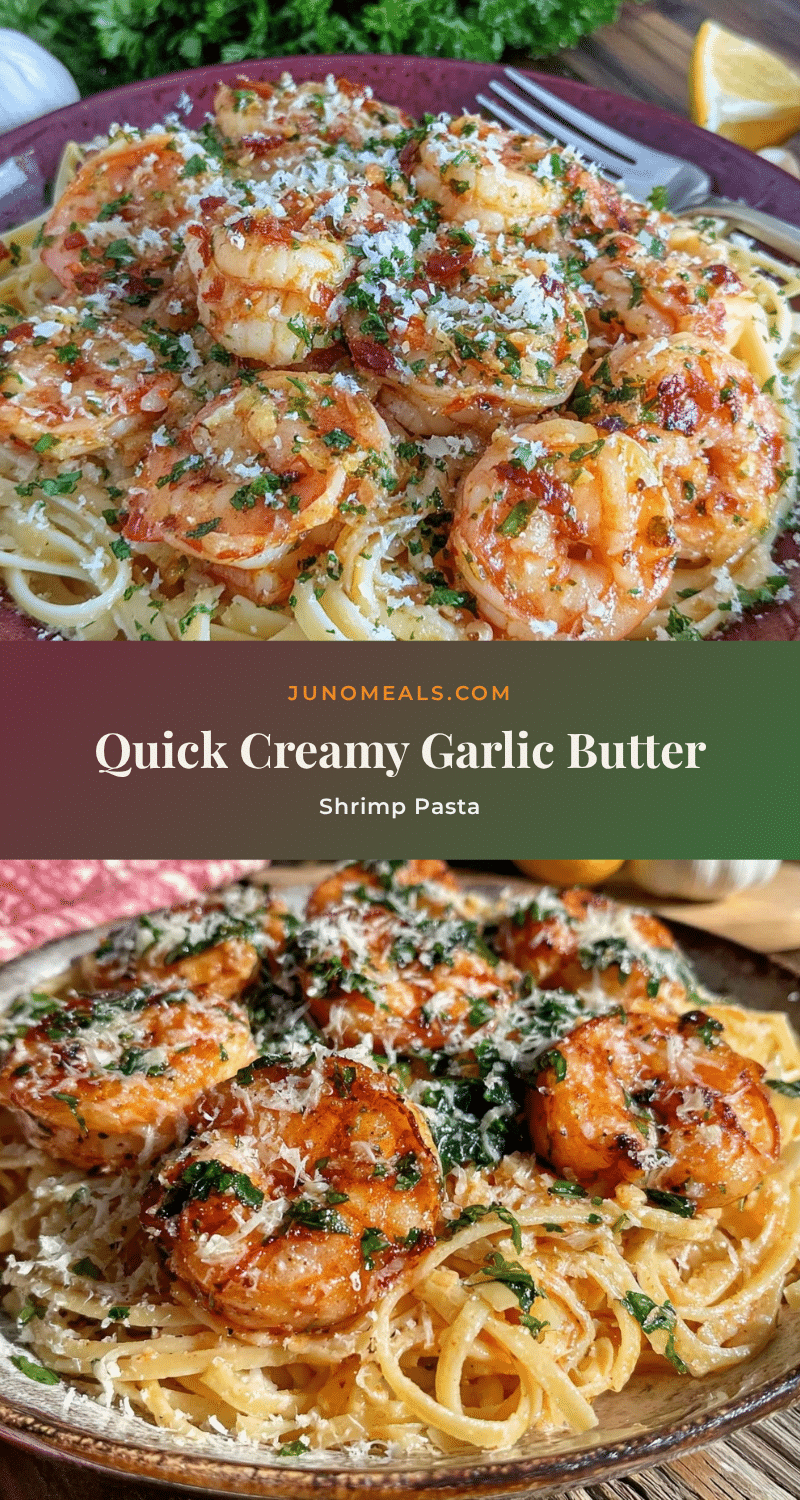 quick garlic butter shrimp pasta recipe