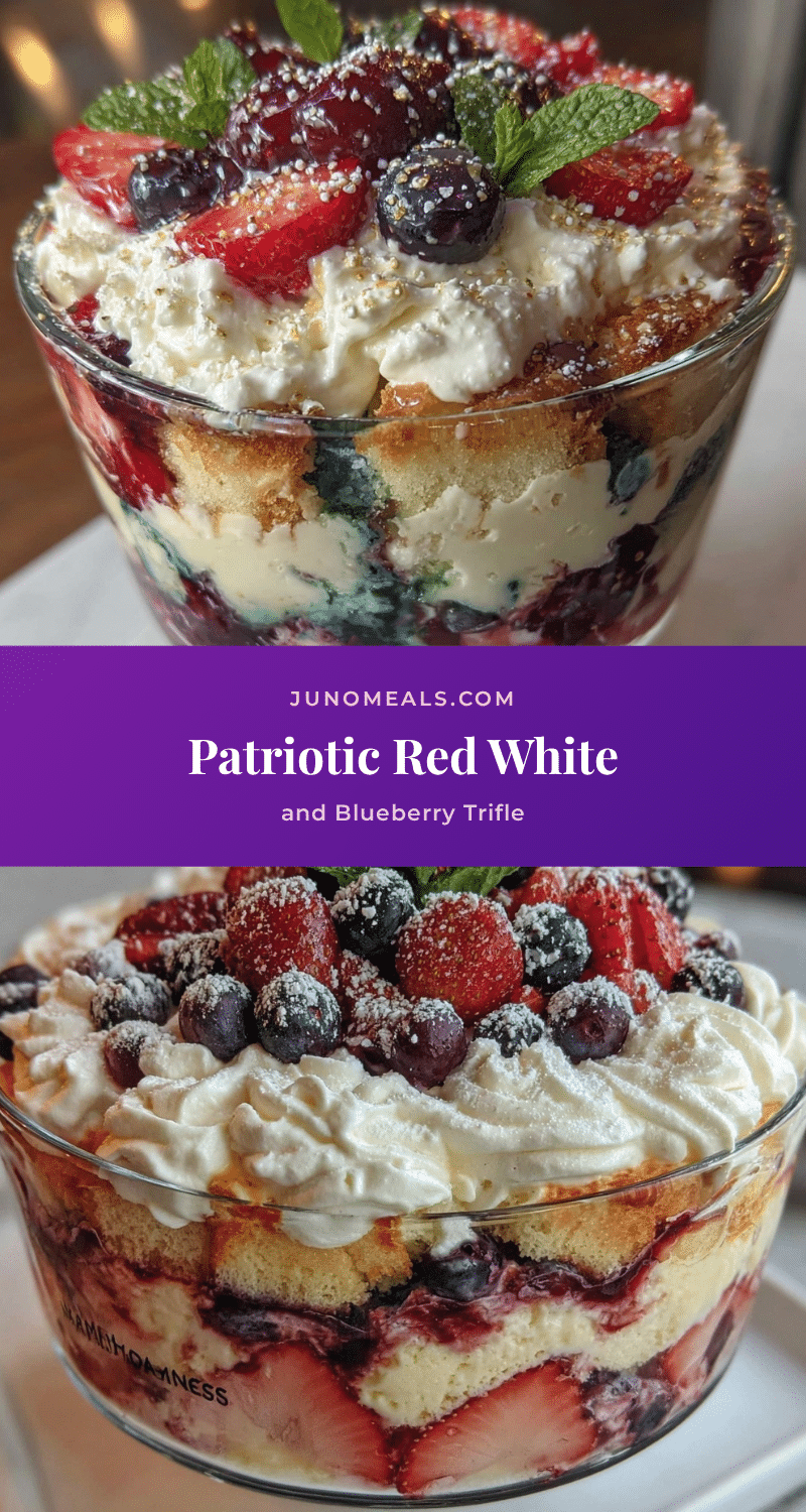 red white and blue berry trifle recipe
