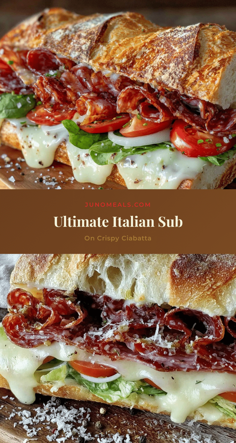 savory italian sub sandwich recipe