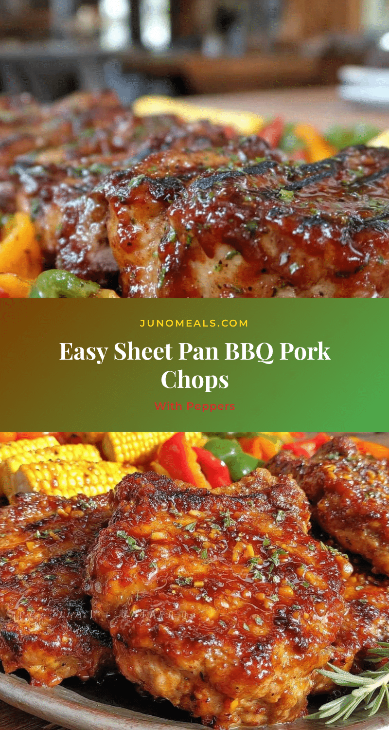 sheet pan bbq pork chops recipe