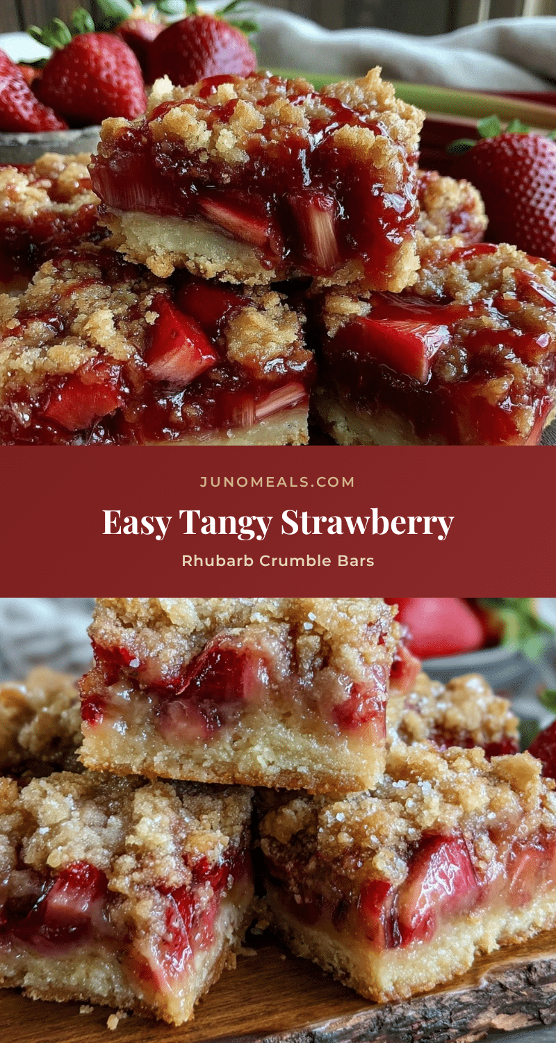 strawberry rhubarb crumble bars recipe