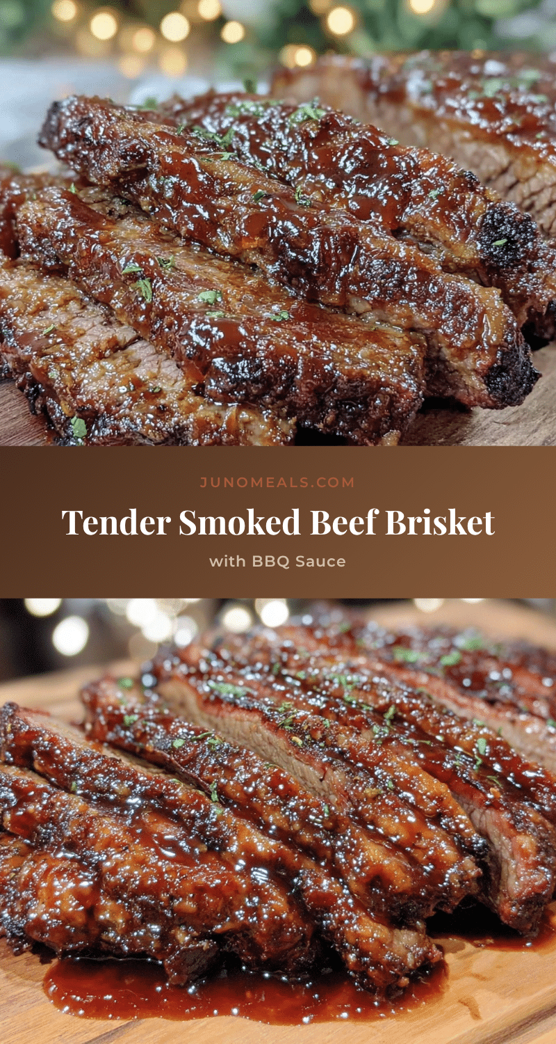 tender smoked beef brisket recipe