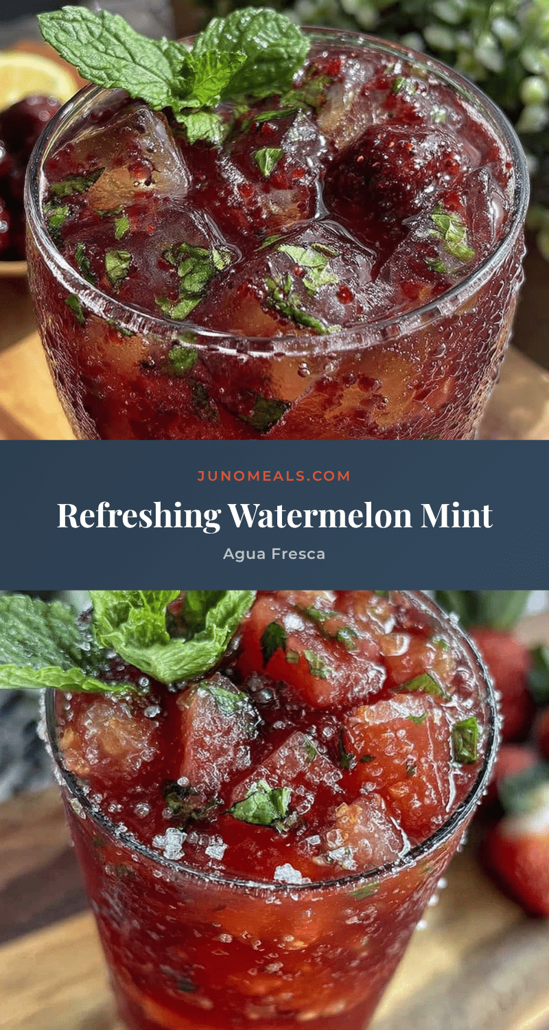 watermelon mint agua fresca recipe
