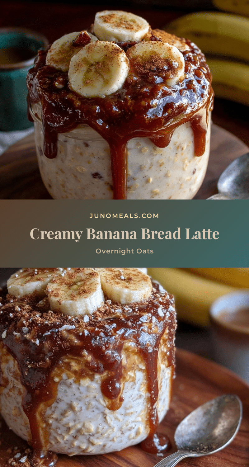banana bread latte overnight oats recipe