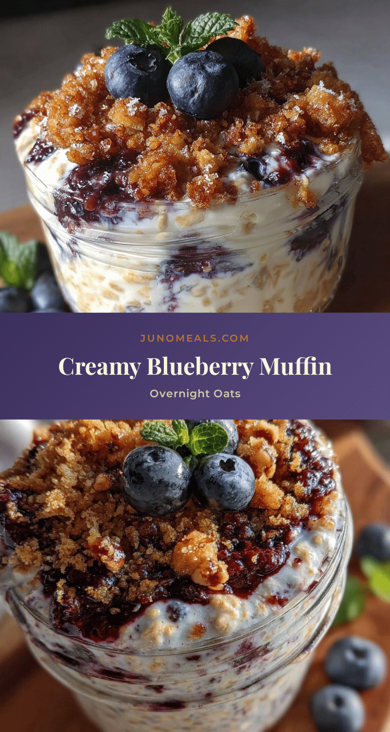 blueberry muffin overnight oats recipe