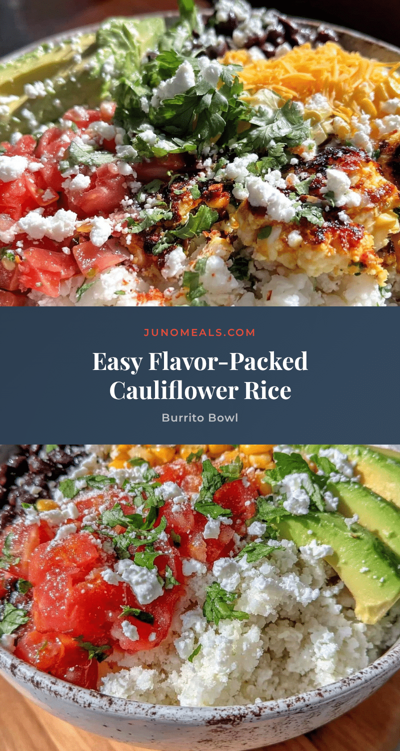 cauliflower rice burrito bowl recipe