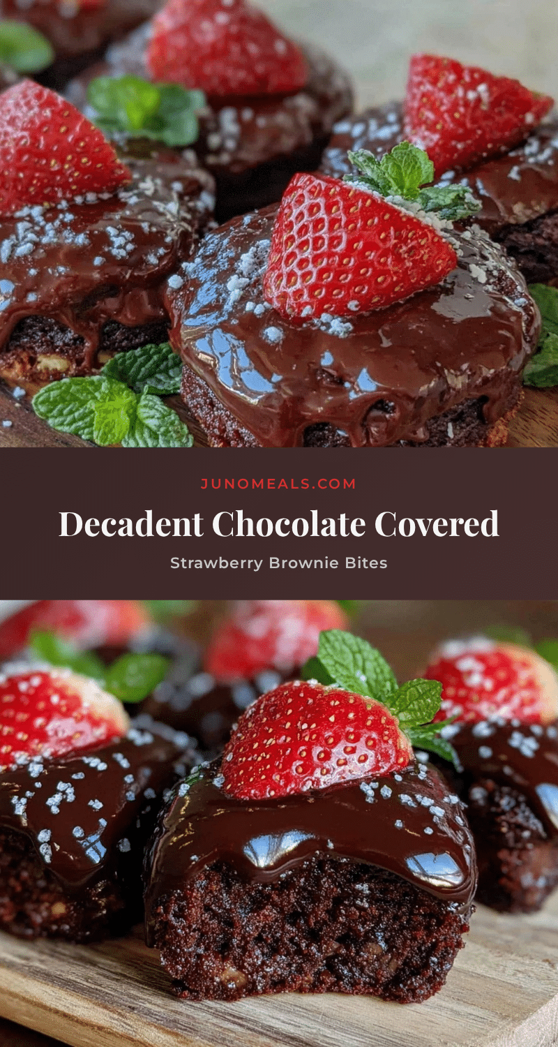 chocolate covered strawberry brownie bites recipe