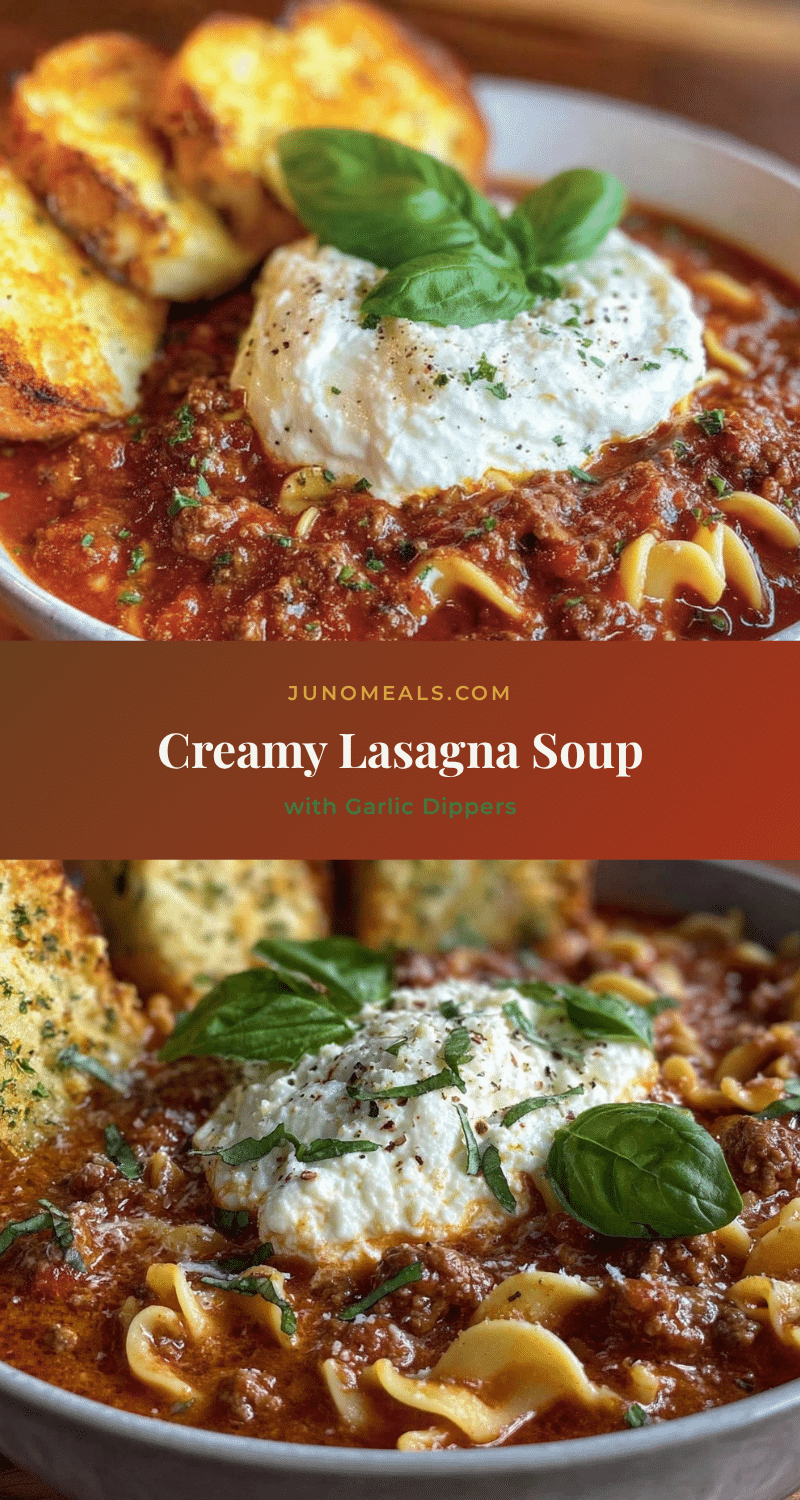 cozy lasagna soup recipe
