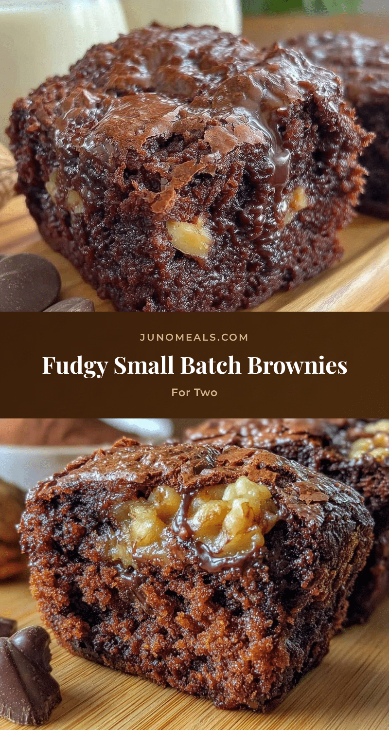 cozy small batch brownies for two recipe