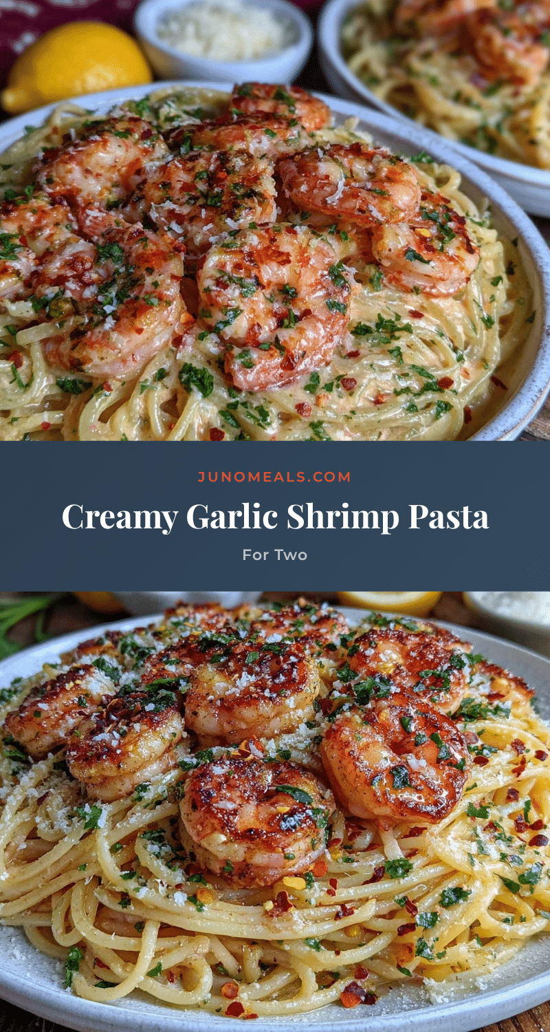 creamy garlic shrimp pasta recipe