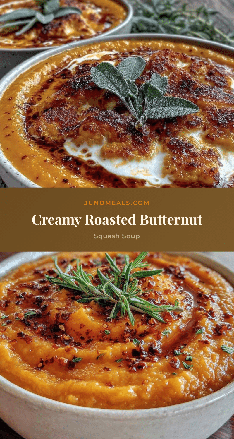 creamy roasted butternut squash soup recipe
