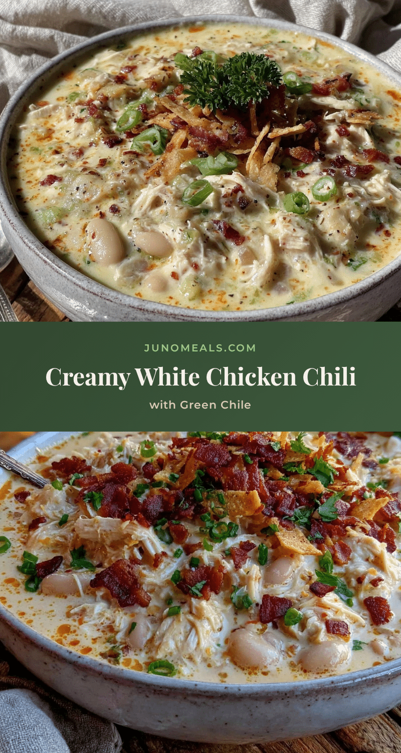 creamy white chicken chili with green chile recipe