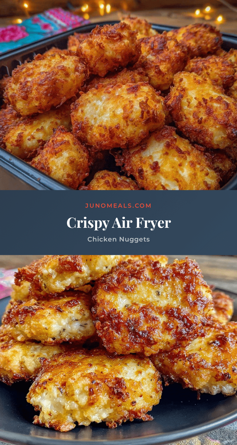 crispy homemade chicken nuggets air fryer recipe