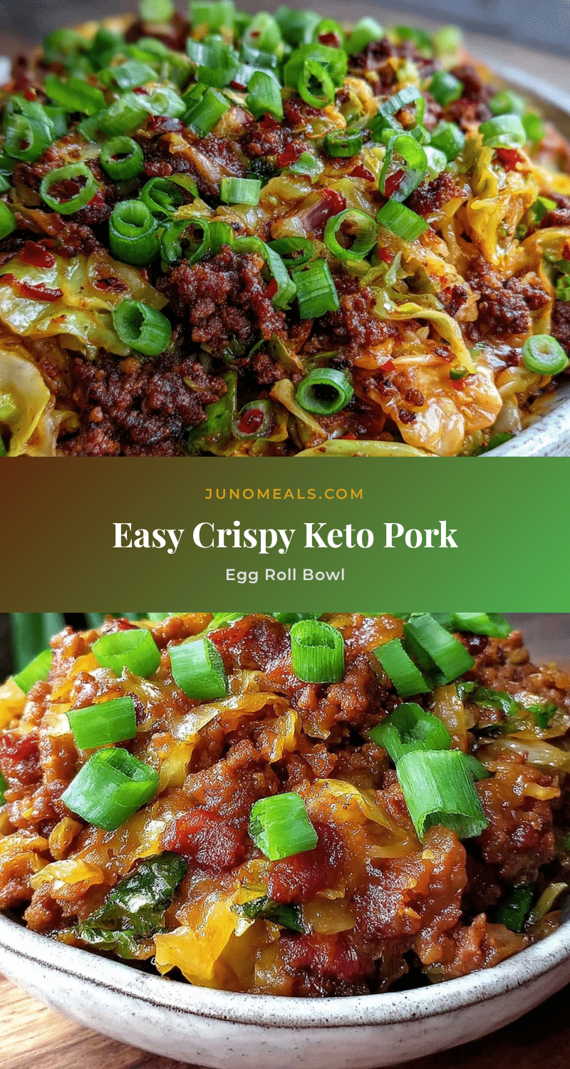 crispy keto egg roll in a bowl recipe