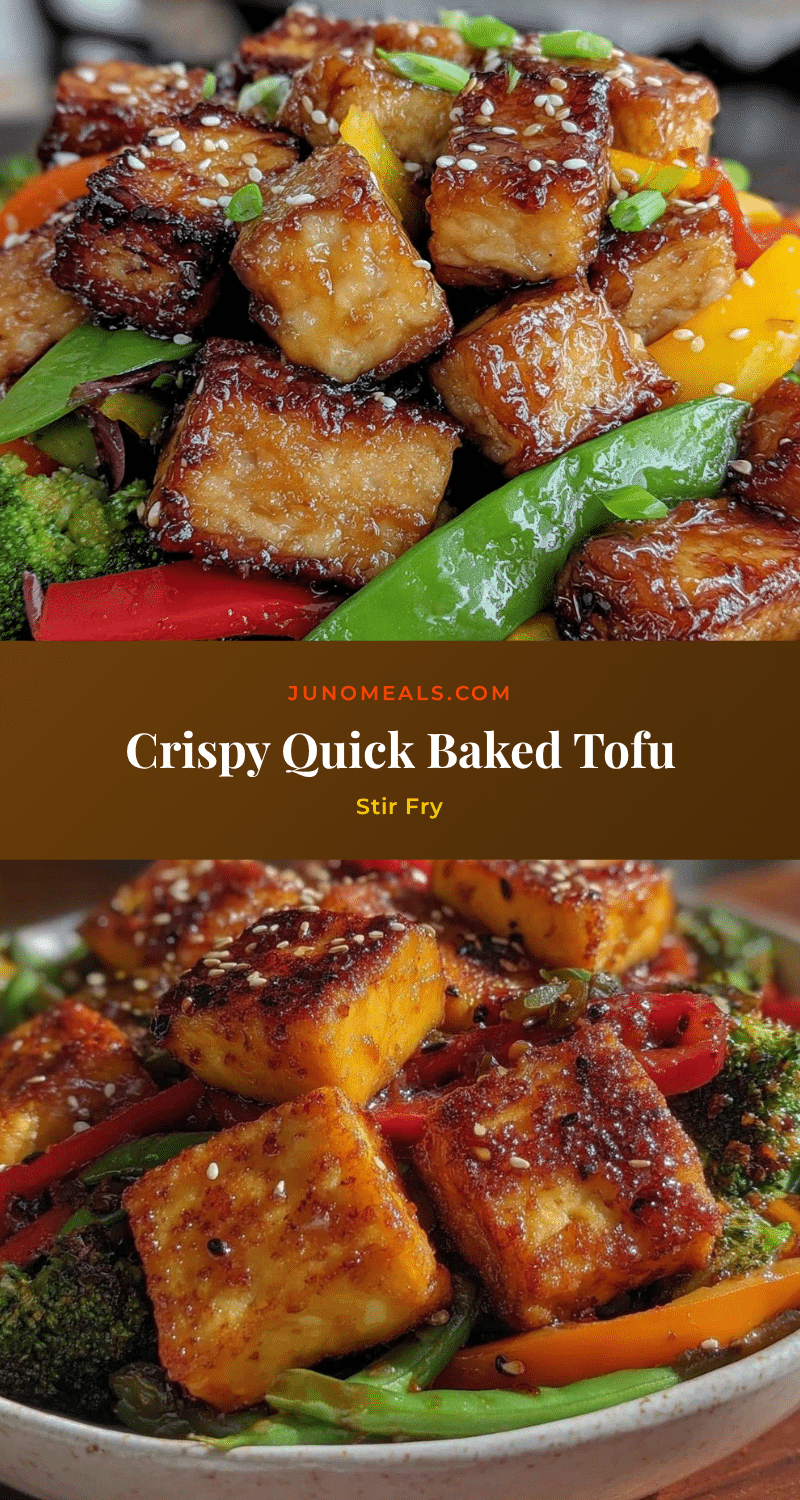 crispy quick baked tofu stir fry recipe