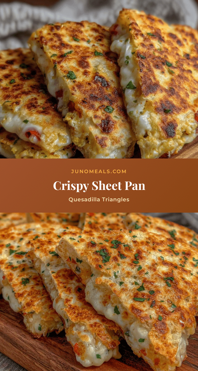 crispy sheet pan quesadilla triangles recipe