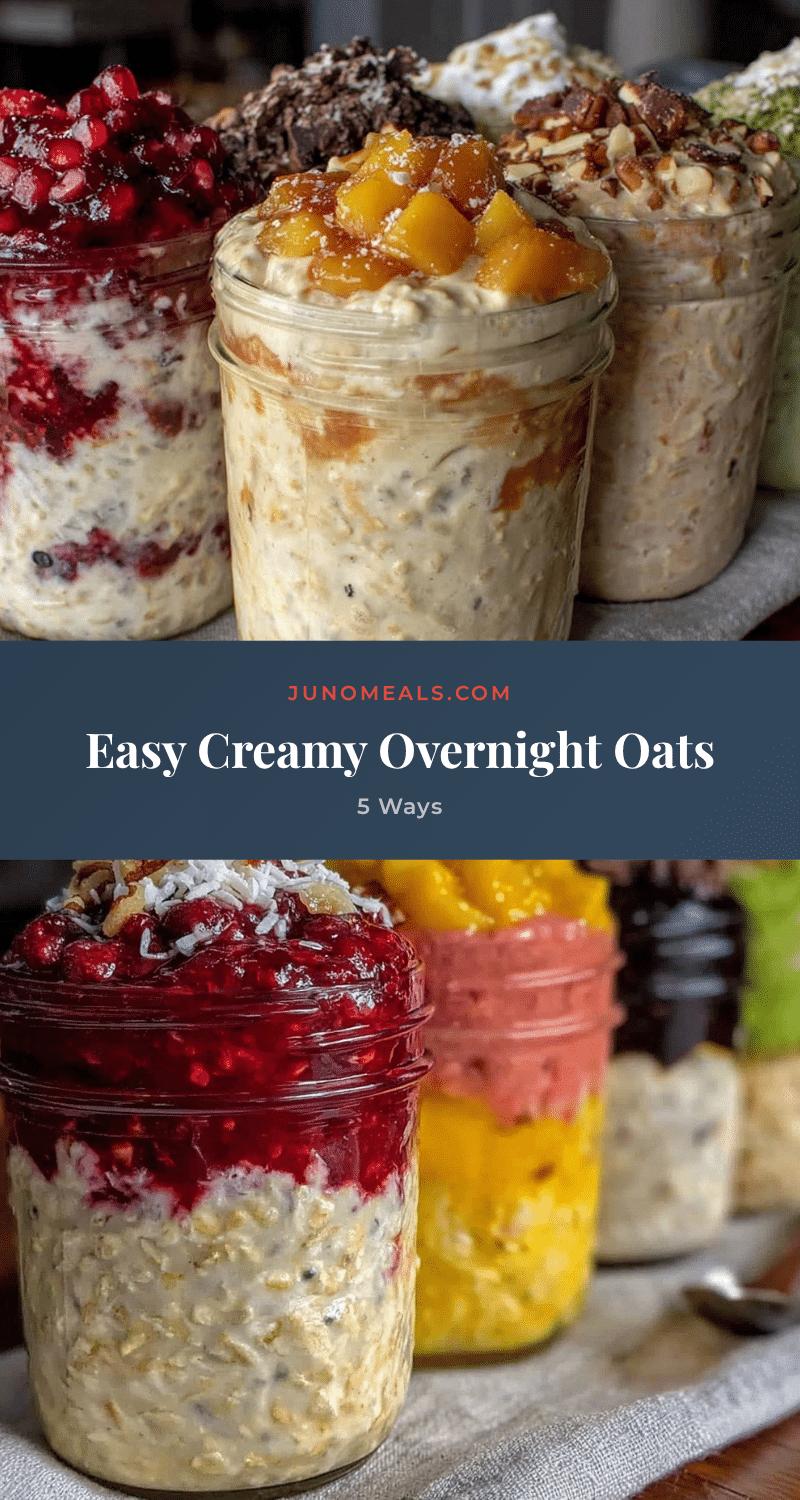 easy creamy overnight oats recipe