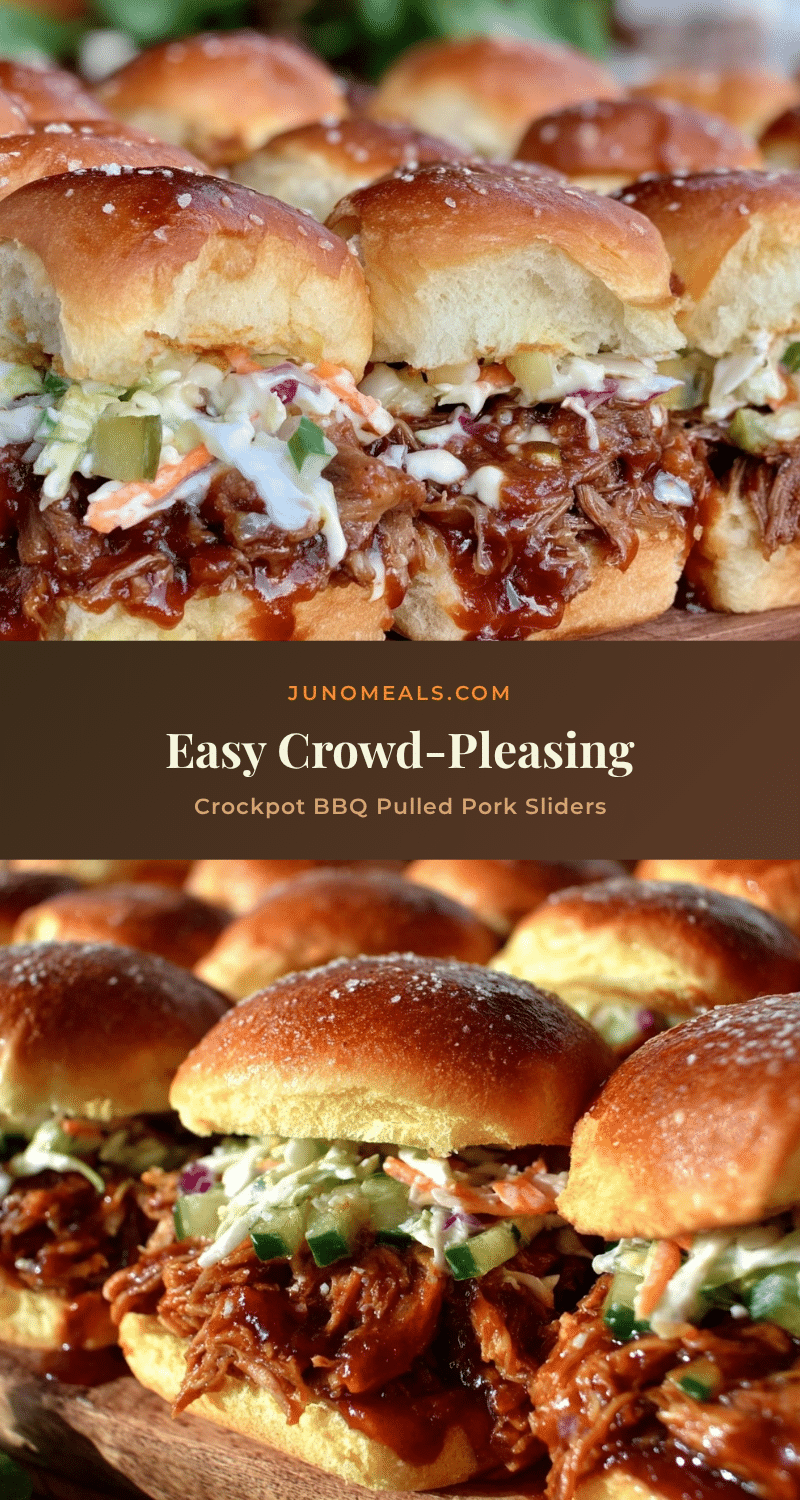 easy crockpot bbq pulled pork sliders recipe