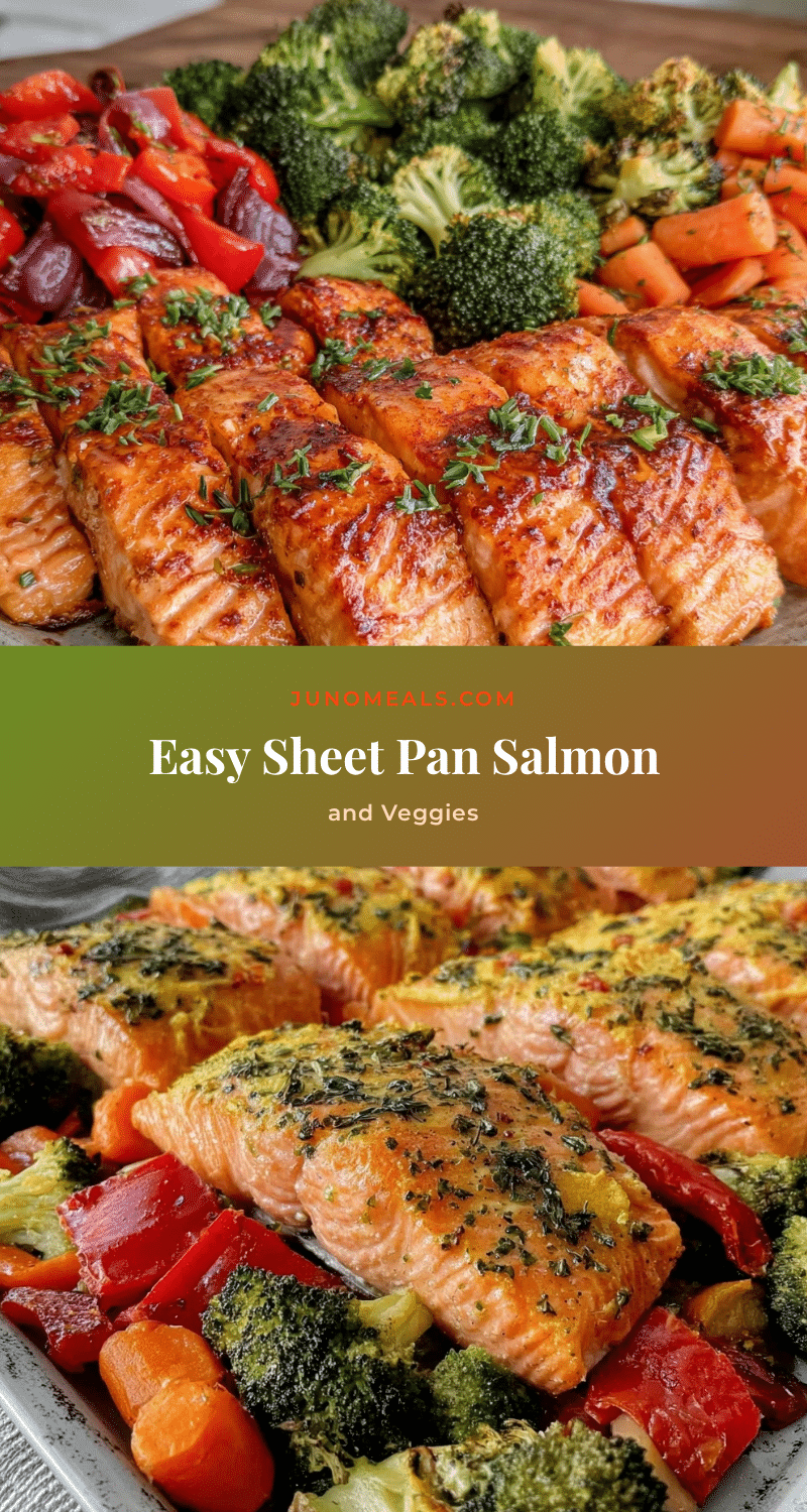 easy sheet pan salmon and vegetables recipe
