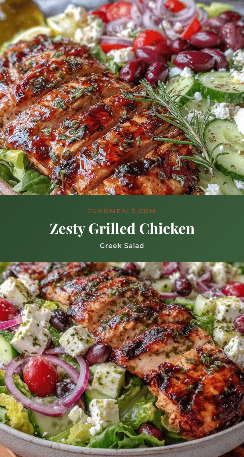 fresh grilled chicken greek salad recipe