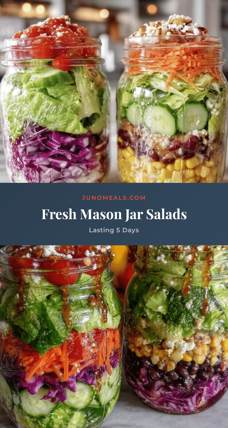 fresh mason jar salads recipe