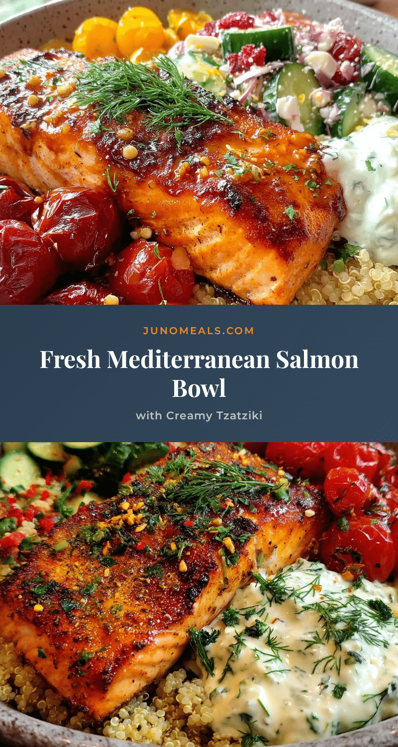 fresh mediterranean salmon bowl recipe