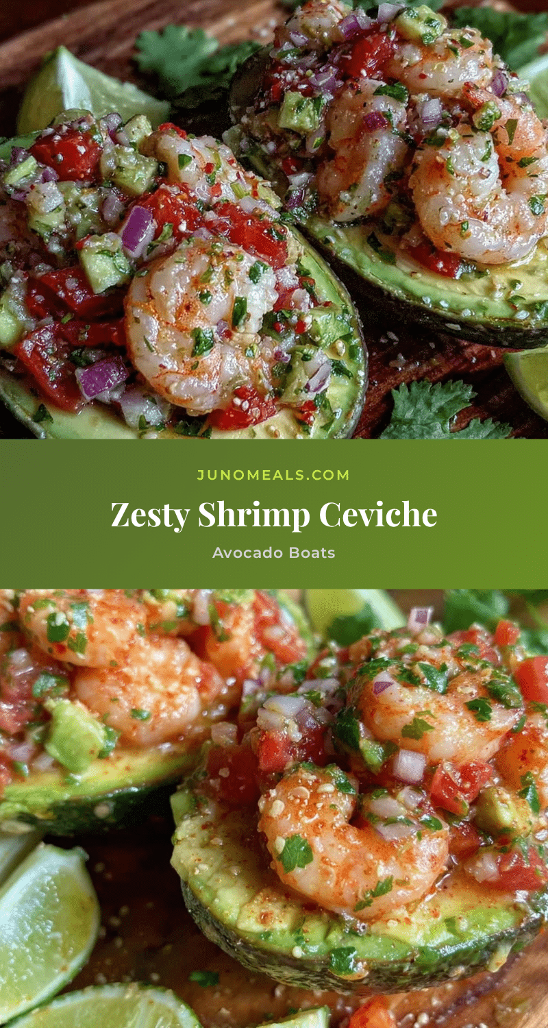 fresh shrimp ceviche avocado boats recipe