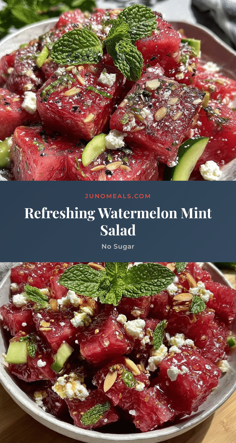 fresh watermelon mint salad recipe