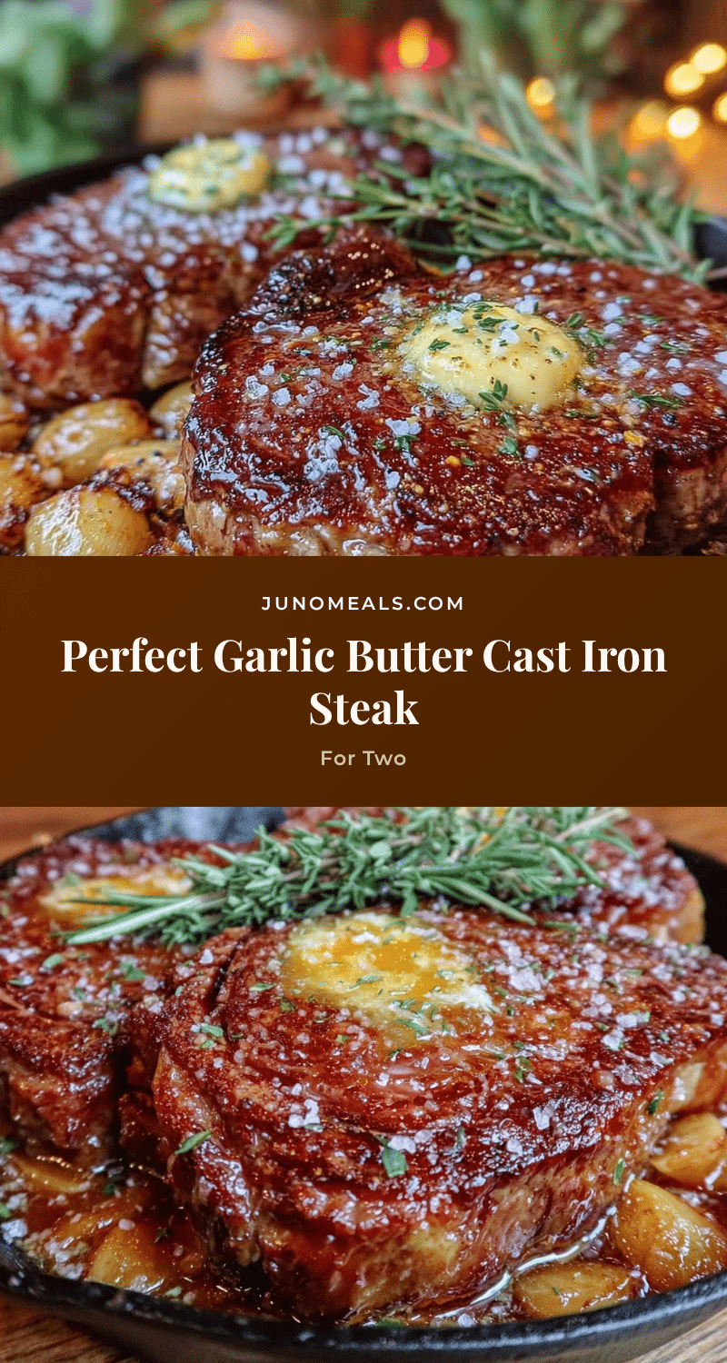 garlic butter cast iron steak recipe