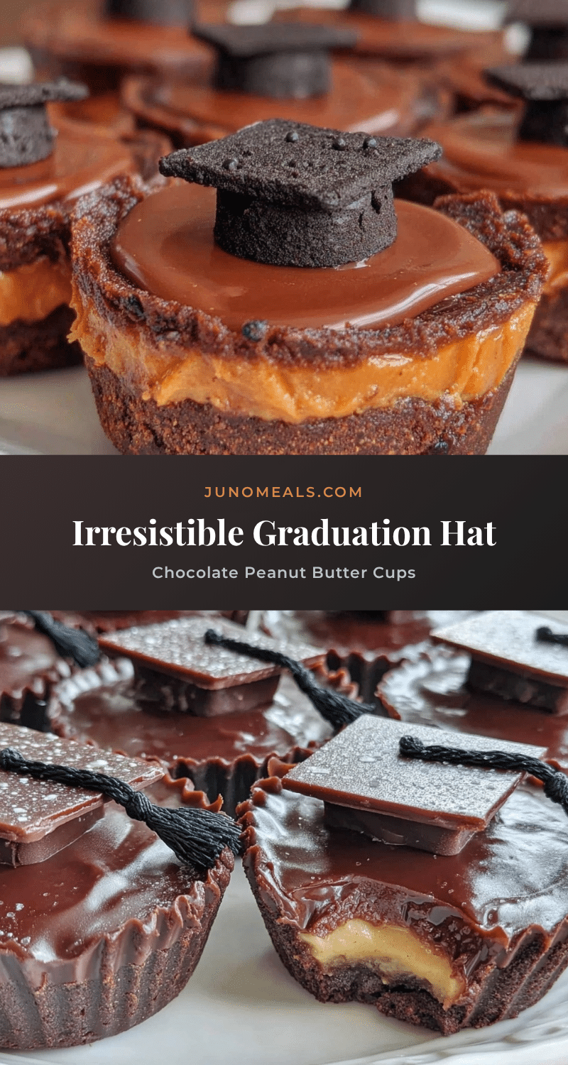graduation hat chocolate peanut butter cups recipe